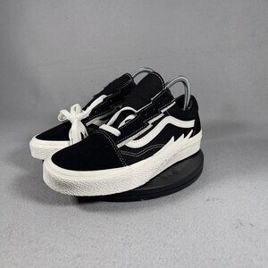 VANS Old Skool Bolt Canvas Sneakers Black White Womens Size 7.5 Men Size 6 New